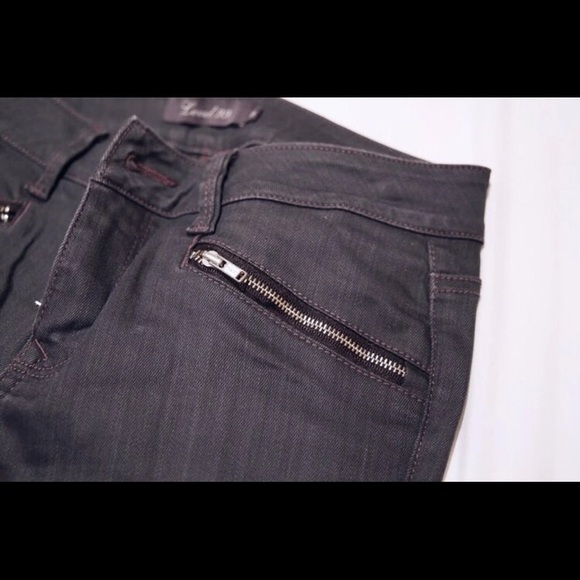 Level 99 Riley Moto Skinny Jeans with Zipper - Picture 6 of 7